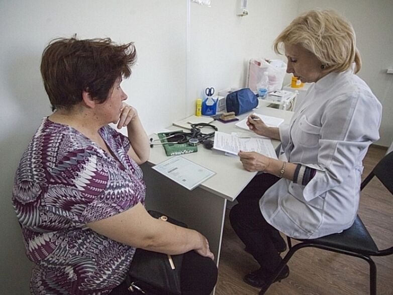 Vaia ao médico por artrose