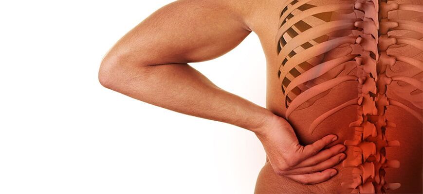 Síntomas da osteocondrose lumbar